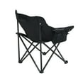 thumbnail image 3 of Portable Camp Chairs, Folding Lightweight Chairs with Carry Bag and Side Storage Pockets, Compact Outdoor Seating for Picnic, Backyard, Tailgating, Set of 2, Black, 3 of 10