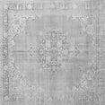 thumbnail image 1 of Ahgly Company Indoor Square Medallion Gray Traditional Area Rugs, 7' Square, 1 of 1