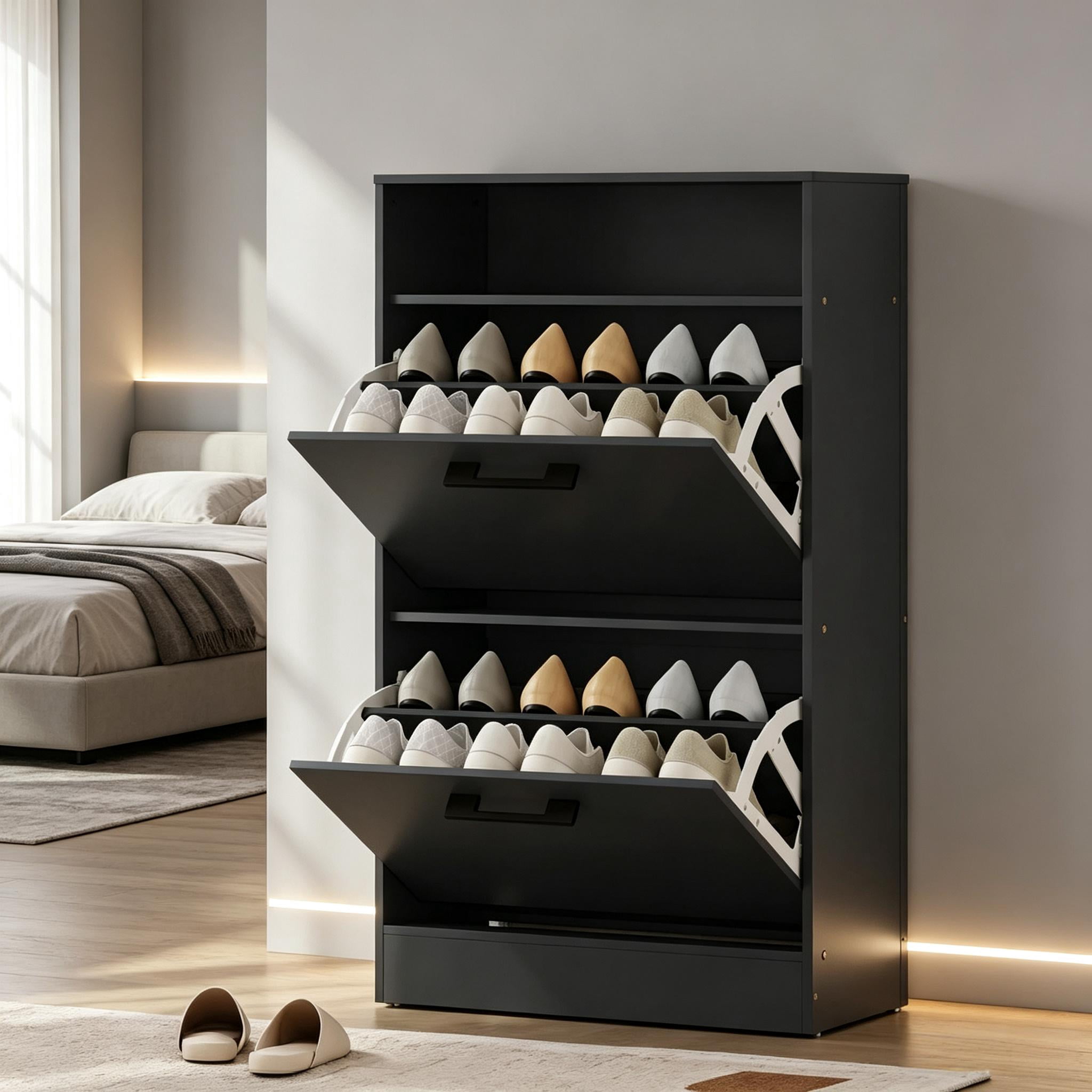 Slim Design Entryway Storage Cabinet,Shoe Cabinet,High Storage Cabinet