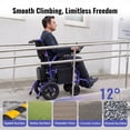 thumbnail image 6 of MediNex Electric Wheelchair, 20+ Miles Range(350LBS) ,Lightweight Foldable Electric Wheelchairs for Adults,12Ah Lithium Battery,Motorized Wheelchair,Blue,16in Width, 6 of 10
