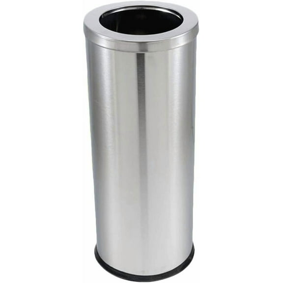 Lobby trash can stainless steel 250 * H605mm hotel shopping mall trash can