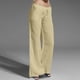 thumbnail image 2 of Pantalones largos de algodón con cintura elástica y pierna ancha para mujer, 2 of 8