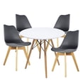 thumbnail image 1 of Set de 4 Sillas y Comedor Mundo In  Set de 4 sillas Frankfurt  y Mesa Redonda de 80 Cm, 1 of 7