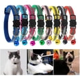 thumbnail image 2 of Collar reflectante para gatos con cascabel, ajustable, de nailon, seguro, con hebillas para mascotas lindas, accesorios para gatos, 2 of 5