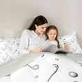 thumbnail image 6 of Homewish Golf Club Queen Comforter Set,Golf Ball Game Bedding Sets,White Gray Bedding Comforter Set For Boys Kids,Super Cozy Room Decor Reversible,3-Piece, 6 of 9