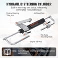thumbnail image 5 of VEVOR Hydraulic Outboard Steering Kit, 90HP, Marine Boat Hydraulic Steering System, with Helm Pump Two-Way Lock Cylinder and 24 Feet Hydraulic Steering Hose, for Single Station Single-Engine Boats, 5 of 9