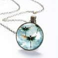 thumbnail image 6 of Dragonfly Necklace Personalized Custom Photo Round Pendant Adjustable Stainless Steel Necklaces with Gift Box for Men Women Mothers Valentine's Jewelry Gift, 6 of 6