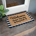 thumbnail image 2 of BirdRock  Home Layered Welcome Mata with Vinyl Backing for Door Entryway, 2 of 9