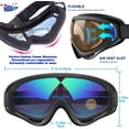 thumbnail image 2 of JASGARDE Anti-Glare Lenses-Ski Goggles Winter Sport Snowboard Goggles with UV 400 Protection, 2 of 4