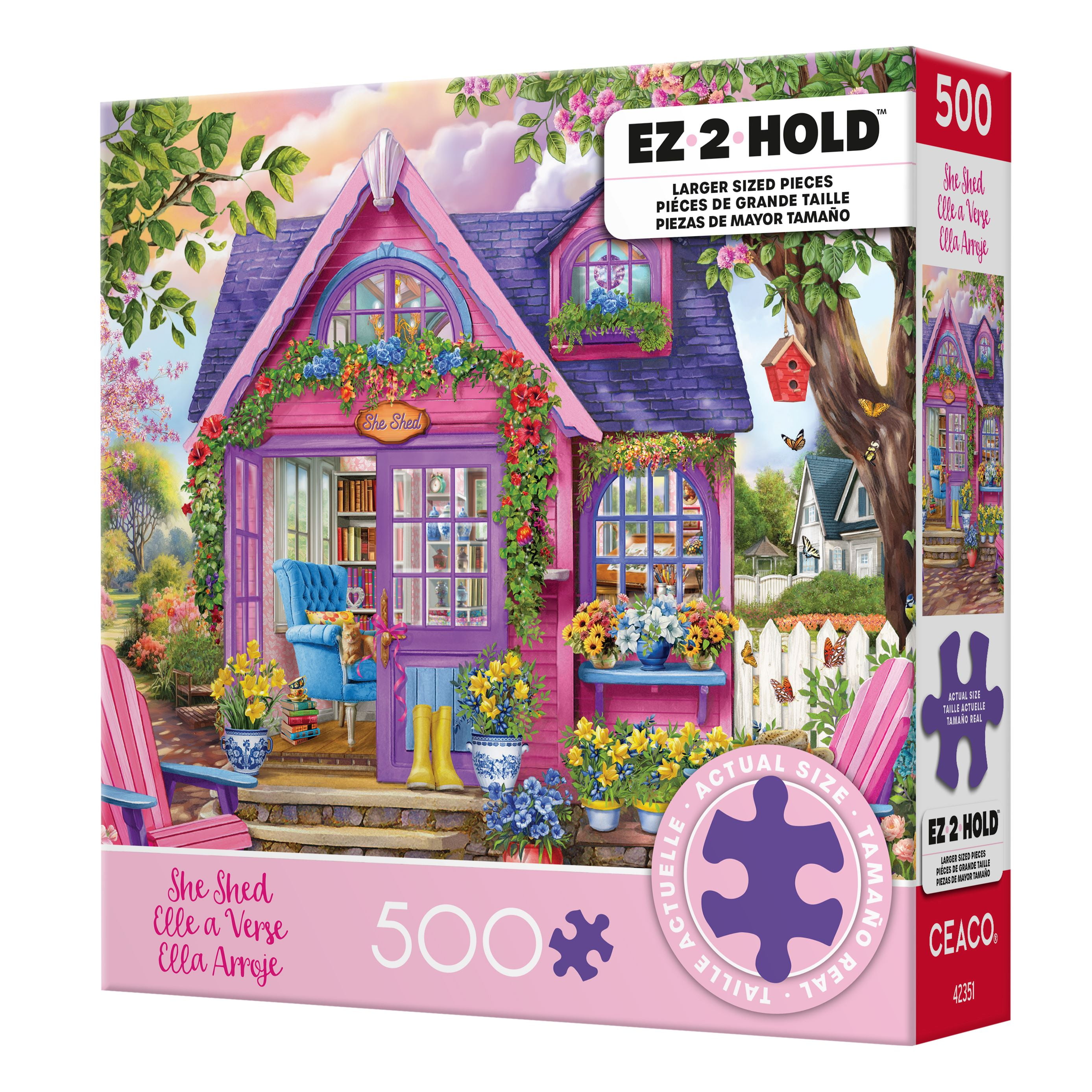 Ceaco She Shed (Chris Bigelow) 500 Piece Interlocking Jigsaw Puzzle
