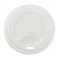 Karat PP Sipper Dome Lid for 8 oz Paper Hot Cup (White) - 1,000 ct