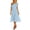 Blue 07, variant on One Shoulder Polka Dot Midi Dress, Tie Strap Off Shoulder Flowy Chiffon Long Dress, Summer Casual Party Vacation Dress Easter Dress