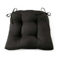 thumbnail image 5 of Mainstays Faux Suede 14.5" Chair Cushion with Ties, 4 Pack, Rich Black, 5 of 5