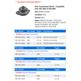 thumbnail image 2 of Rear Transmission Mount - Compatible with 1987 GMC R1500 RWD, 2 of 2