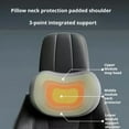 thumbnail image 4 of Soumake Car Lumbar & Neck Pillow Kit, Memory Foam Cushion for Neck & Back Pain Relief, Adjustable Strap for Travel, 4 of 8