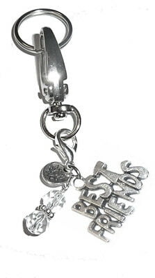Fashion Mini Guitar Pendant Key Ring Chain Keychain New Gift Q 