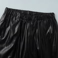 thumbnail image 5 of XFLWAM Women's Faux Leather Pants Elastic Waist Straight Leg Baggy Jogger Casual Loose Solid Color Trousers with Pockets, 5 of 6