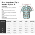 thumbnail image 5 of Susaid Cute Otters Print Short Sleeve Shirts Button Down Casual Shirts Summer Beach Aloha Button Down Short Sleeve for Men ,Large, 5 of 7