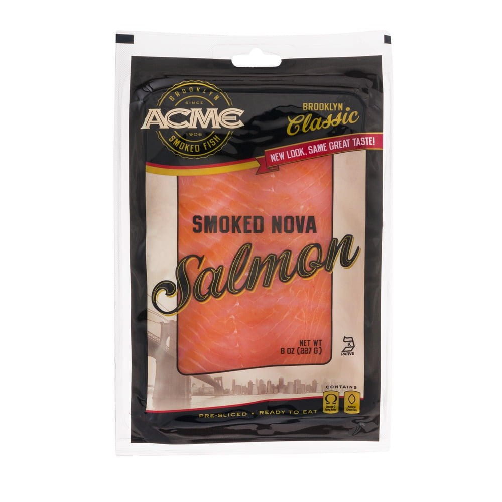 Acme Smoked Nova Salmon Brooklyn Classic, 8.0 OZ by Acme Smoked Fish Corp.