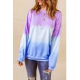 thumbnail image 2 of POGLIP Women's Color Block Tie Dye Pullover Sweatshirt, 2 of 6