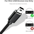 thumbnail image 6 of Mini USB to USB-C Cable 1 Meter, USB 2.0 Type C to USB Mini B 5-Pin Charging Cable Braided, Supports Charging and Synchronization, Compatible with PS3 MP3 Player, Car Camera, GPS Hero 3+, 6 of 7
