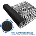 thumbnail image 6 of Long Mouse Pads for Desk,Black Geometric Striped Pattern Desk Mats on Top Of Desks, Desk Mouse Pad Extra Large with 3mm Non-Slip Base and Stitched Edge for Gaming,Office,Work,Home 31.5"x11.8", 6 of 6