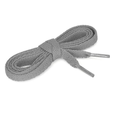 5 Pairs Durability Athletic Flat Shoelaces Sneakers Light Gray 60 cm/24