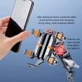 thumbnail image 4 of Universal Motorcycle Phone Mount, Shake-Proof Navigation Holder with 360 Rotation & Wireless Charging Capability for Bicycles, Scooters, and Electric Vehicles, 4 of 8