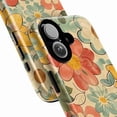 thumbnail image 2 of Vintage Groovy Floral Phone Case, Retro Faded Flower Pattern iPhone Cover, Boho Artistic Protective Case for iPhone 16 15 14 13 12 11 Plus Pro Max Mini, 2 of 6