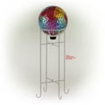 thumbnail image 3 of Alpine Corporation 10" x 12" Mosaic Glass Globe Decoration, Multicolor, 3 of 12