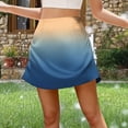 thumbnail image 1 of TaTaai Women's Casual Versatile Ombre Print A-Line Short Skirt Fashion Zipper Comfortable Mini Skirt Soft Lightweight Fabric for Spring Summer Daily and Party Wear Gift, 1 of 6