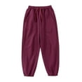 thumbnail image 5 of Zshosam Toddler Boys Pants Joggers Kids Elastic Waist Winter Pants Toddler Baby Boys Active Sweatpants Size 7T 8T,(Red 7-8 Years), 5 of 5