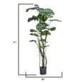 thumbnail image 4 of Tall Faux Monstera plant | 71 inch | Tropical Decor by Vintage Home, 4 of 4