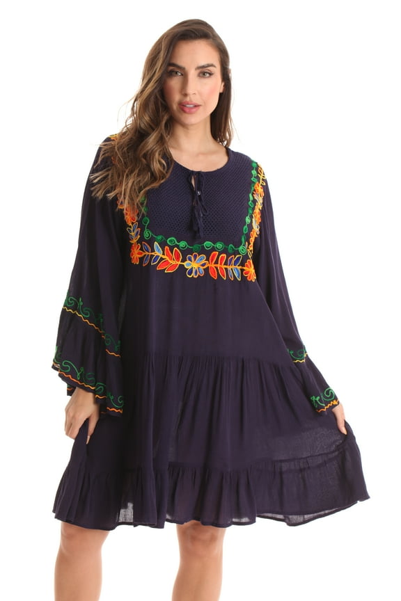 Rayon Crepe Short Dress for Women