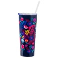 thumbnail image 1 of Silver Buffalo Alicia en el país de las maravillas vaso de acero inoxidable de doble pared con popote, 1 of 6