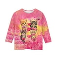 thumbnail image 2 of TaTaai Valentine's Day Youth Top, Cute Printed 3/4 Sleeve Tee, Soft Casual Wear for Holiday Birthday Celebration Gift, 2 of 4