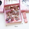 thumbnail image 4 of 18PCS Kids Hair Accessories Kit Assorted Hair Barrettes Hair Ties with Ribbon, 4 of 10