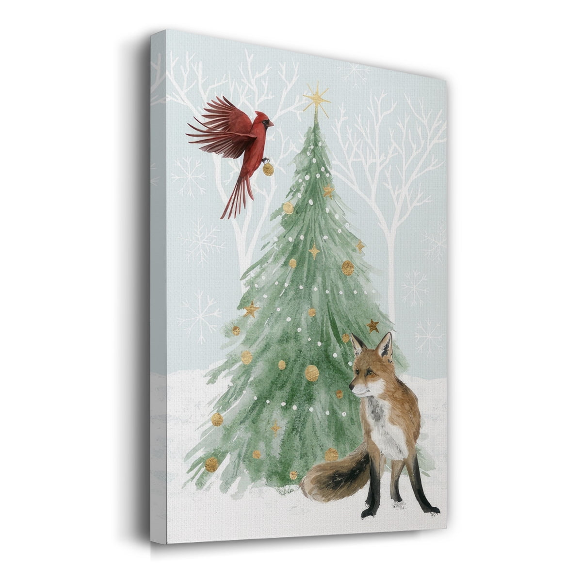 Christmas in the Forest Collection B- Gallery Wrapped Canvas