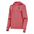 thumbnail image 2 of Women's Antigua Heather Cherry New Mexico Lobos Justice Pullover Hoodie, 2 of 3