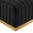thumbnail image 7 of Modway Conjure Channel Tufted Performance Velvet Ottoman in Gold/Black, 7 of 7