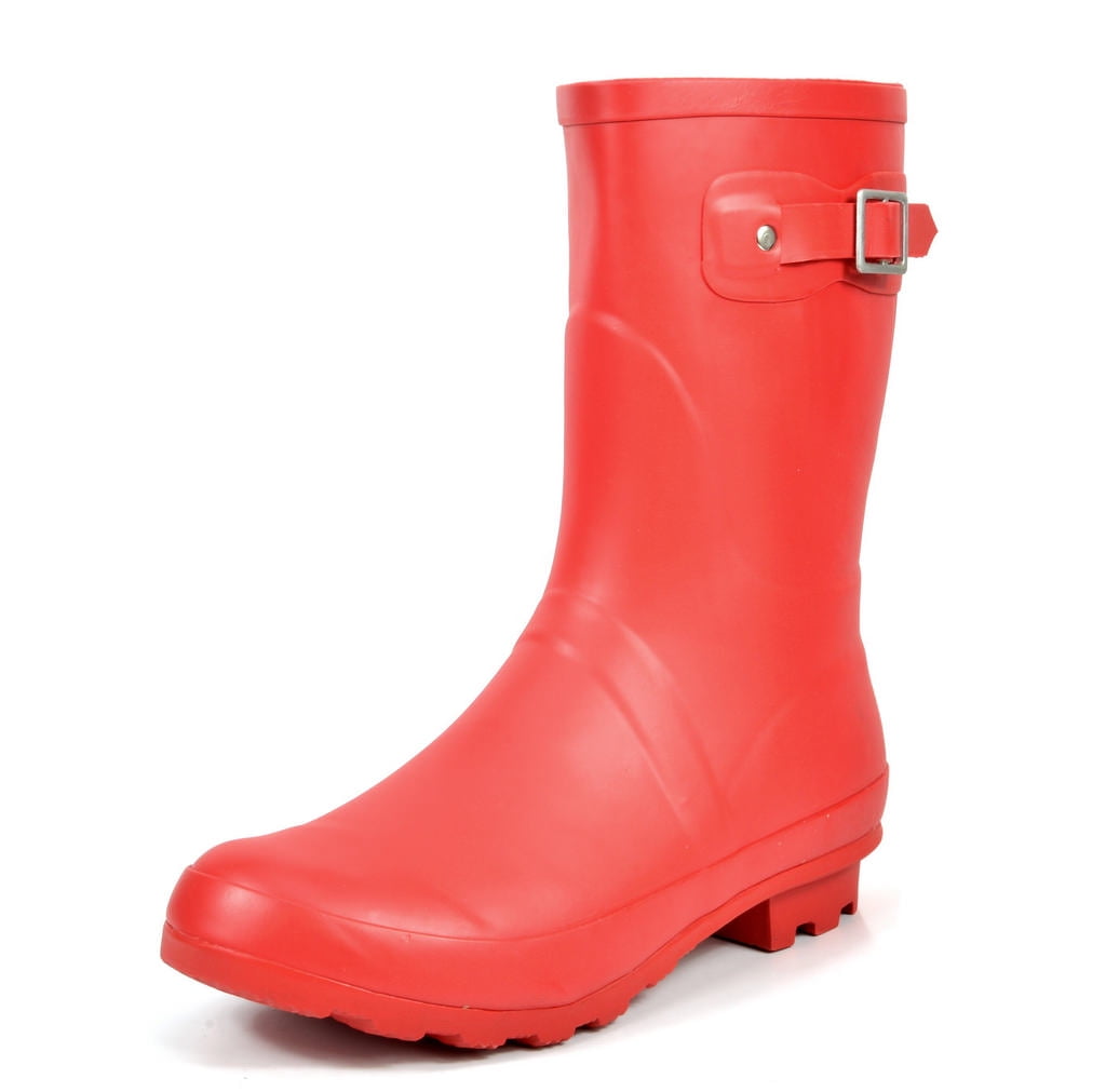 NORTIV 8 Women's Waterproof Rain Boots Pull On Garden Rubber Work Boots