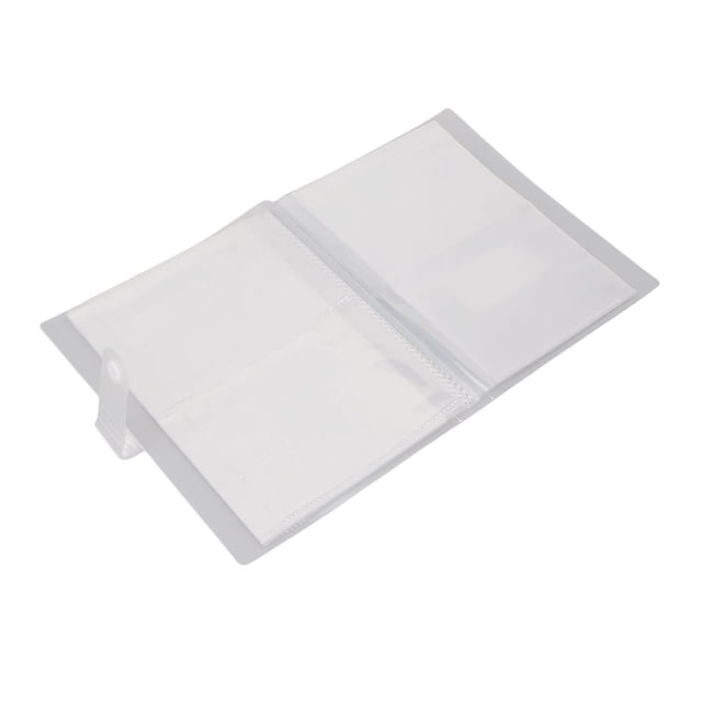Libro de Almacenamiento de Pegatinas de Arte de Unas, Organizador de Calcomanías de Unas de Cubierta Dura Esmerilado Transparente Vacío para Hogar