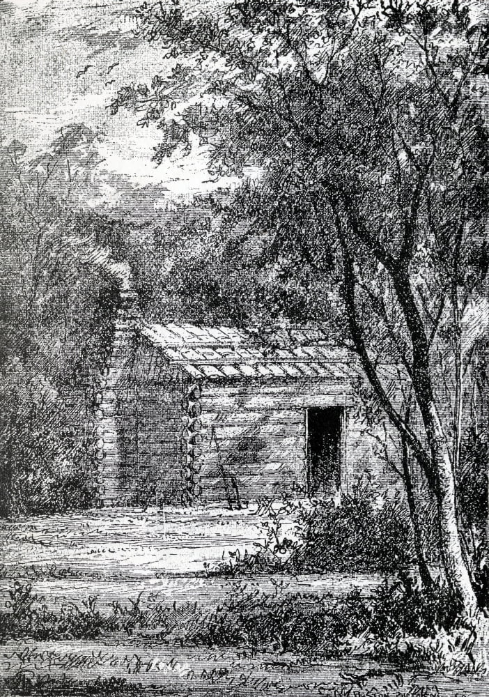 Birthplace Of James Abram Garfield 1831 To 1881 20Th President Of The United States From From Log Cabin To White House By William M Thayer Published By Hodder And Stoughton 1905 Canvas Art - Ken Welsh