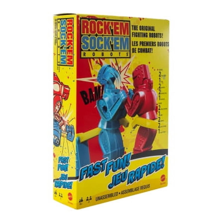 Rock 'Em Sock 'Em Robots Fighting Game, Includes 2 Robots