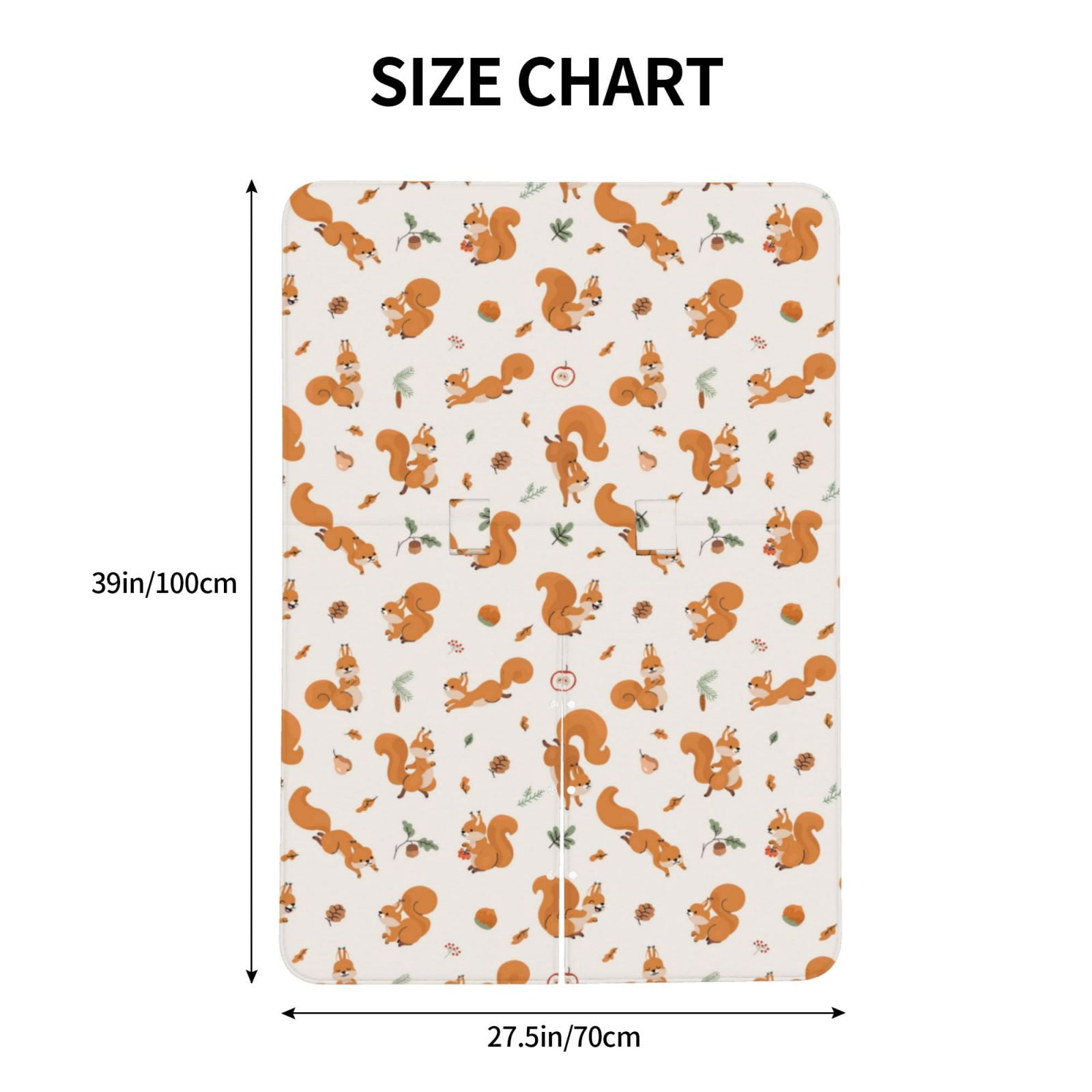 Naloa Cute Squirrel Fall Baby Car Seat Cover, Breathable Baby Carrier Cover, Multiuse Baby Carrier Cover & Nursing Breastfeeding Cover