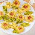 thumbnail image 3 of Plastic Cookie Cutters Sunflower Bee Leaf Shaped Biscuit Moulds Cookie Moulds, 3 of 13