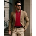 thumbnail image 5 of NY Threads Men's Golf Polo Shirt UPF 70+ Regular Fit Moisture Wicking Quick Dry Performance Short Sleeves Polo, Medium, Red, 5 of 7
