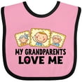 thumbnail image 3 of Inktastic My Grandparents Love Me Boys or Girls Baby Bib, 3 of 4