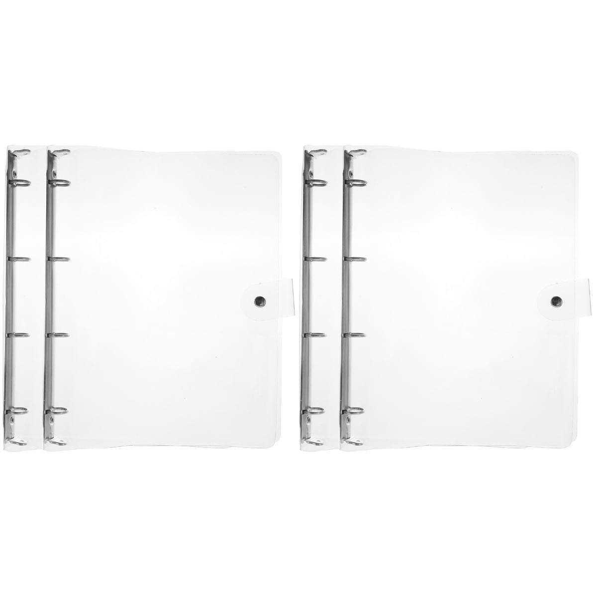 SKISUNO A4 Notebook Binder, Clear Design, and Versatile, 4Pcs