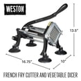 thumbnail image 4 of Cortador Profesional Weston Acero Inoxidable para Verduras y Papas Fritas, 4 of 9